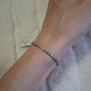 925 Moissanite Tennis Bracelet Size 7* 2mm